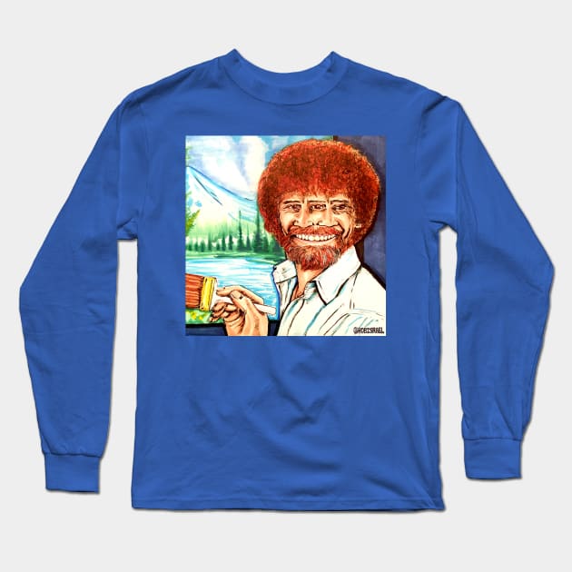 Happy Artist Long Sleeve T-Shirt by Robisrael